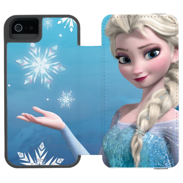 Frozen | Elsa Over the Shoulder Smirk Incipio iPhone Wallet Case (Folio Open)