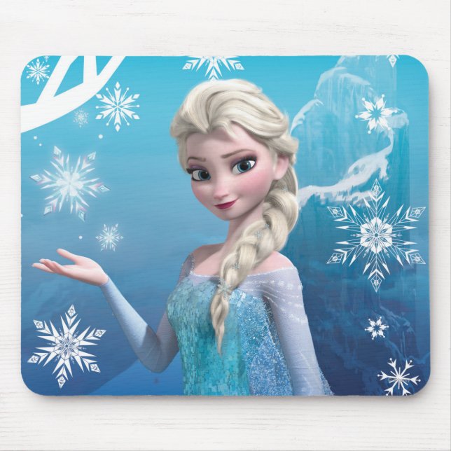 Frozen | Elsa Over the Shoulder Smirk Mouse Pad (Front)