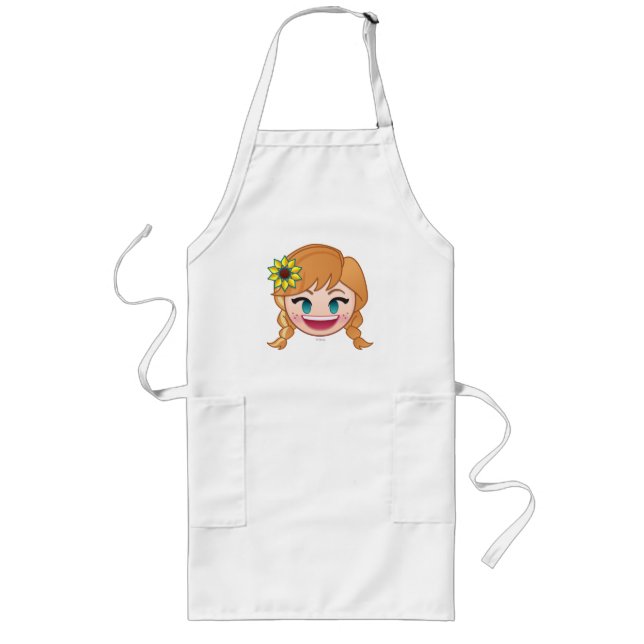 Frozen Emoji | Anna Long Apron (Front)