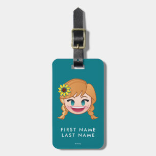 Frozen Emoji Anna Luggage Tag