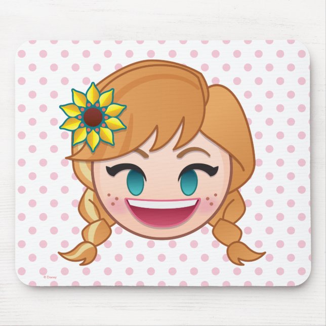 Frozen Emoji | Anna Mouse Pad (Front)
