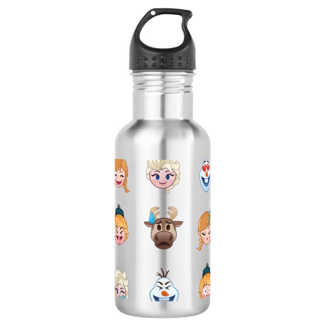 Frozen Emoji Characters 710 Ml Water Bottle (Front)