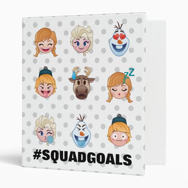 Frozen Emoji Characters Binder (Front/Inside)