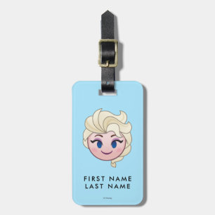 Frozen Emoji Elsa Luggage Tag