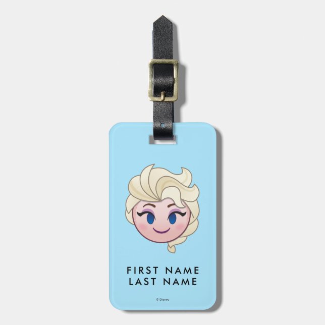 Frozen Emoji | Elsa Luggage Tag (Front Vertical)