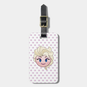 Frozen Emoji Elsa Luggage Tag
