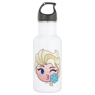 Frozen Emoji Elsa Throwing a Kiss 532 Ml Water Bottle