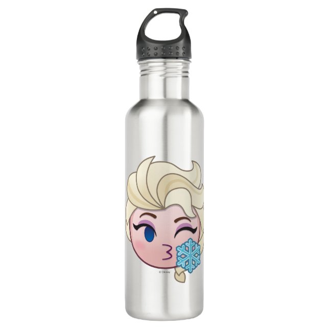 Frozen Emoji | Elsa Throwing a Kiss 710 Ml Water Bottle (Front)
