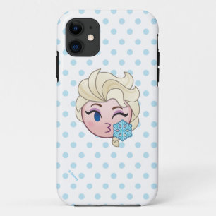 Frozen Emoji   Elsa Throwing a Kiss iPhone 11 Case