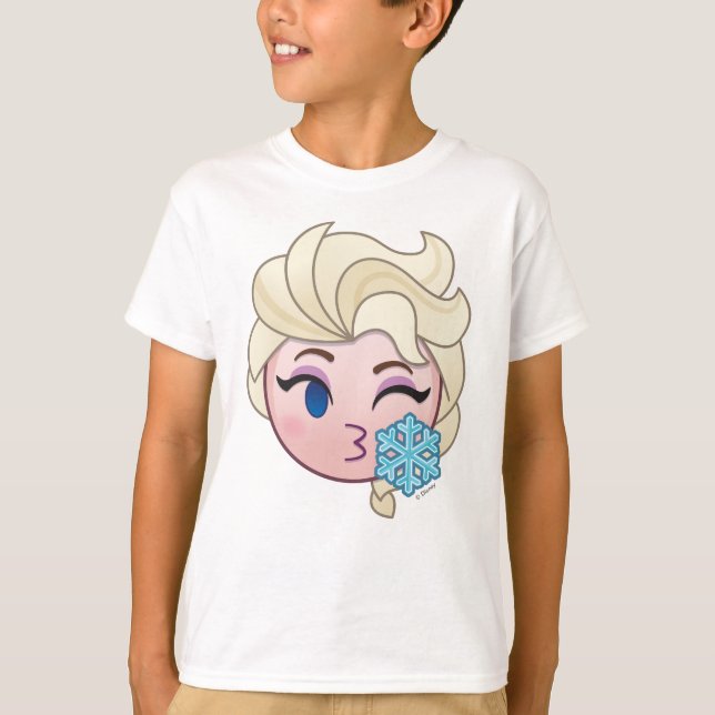 Frozen Emoji | Elsa Throwing a Kiss T-Shirt (Front)