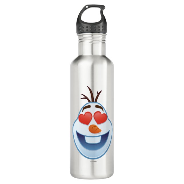 Frozen Emoji | Olaf with Heart-Shaped Eyes 710 Ml Water Bottle (Front)