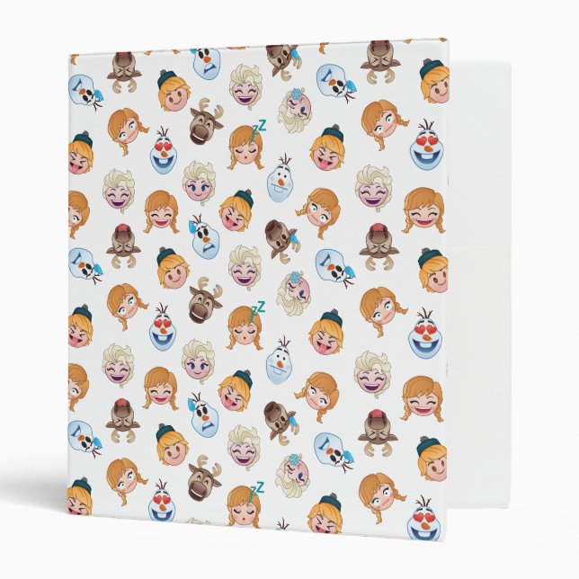 Frozen Emoji Pattern Binder (Front/Inside)