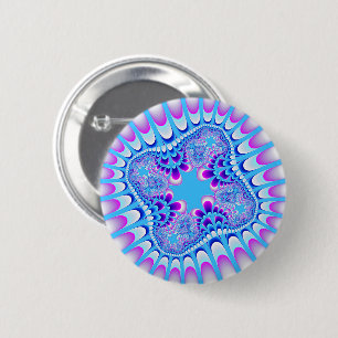 Frozen Flower 2 Inch Round Button