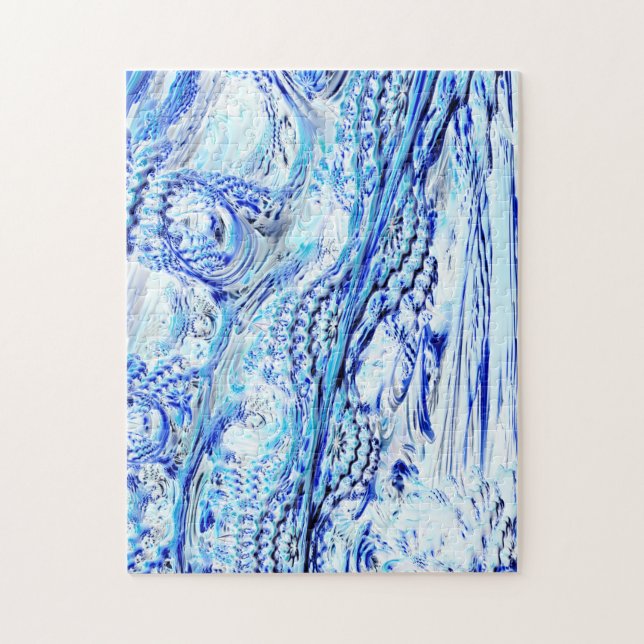 Frozen Fractal Landscape Jigsaw Puzzle (Vertical)