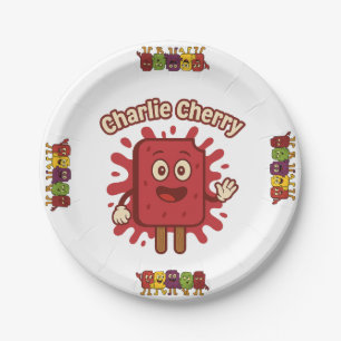 Frozen Fun Birthday featuring Charlie Cherry  Paper Plate
