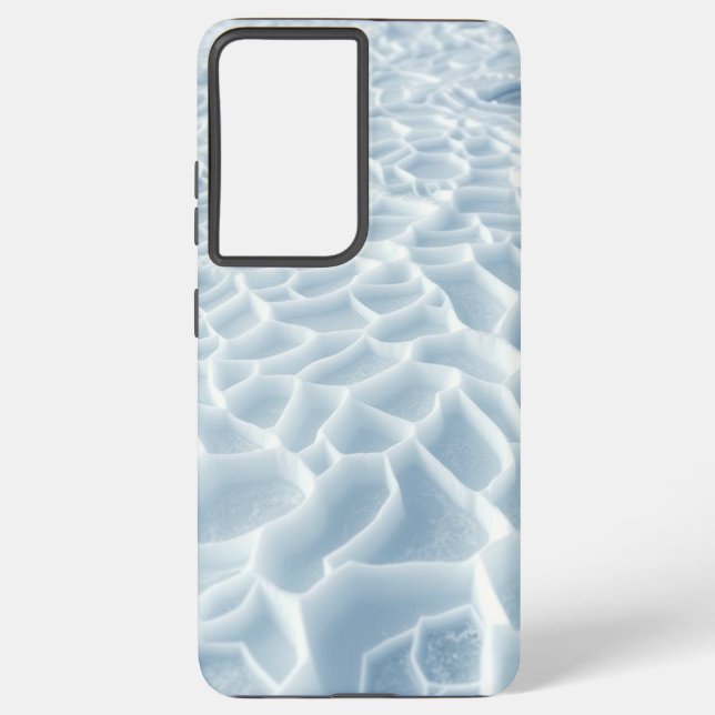 Frozen Geometry: The Crystallized Landscape Samsung Galaxy S21+ Case (Back)