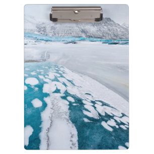 Frozen glacier ice, Iceland Clipboard