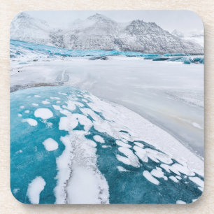 Frozen glacier ice, Iceland Coaster