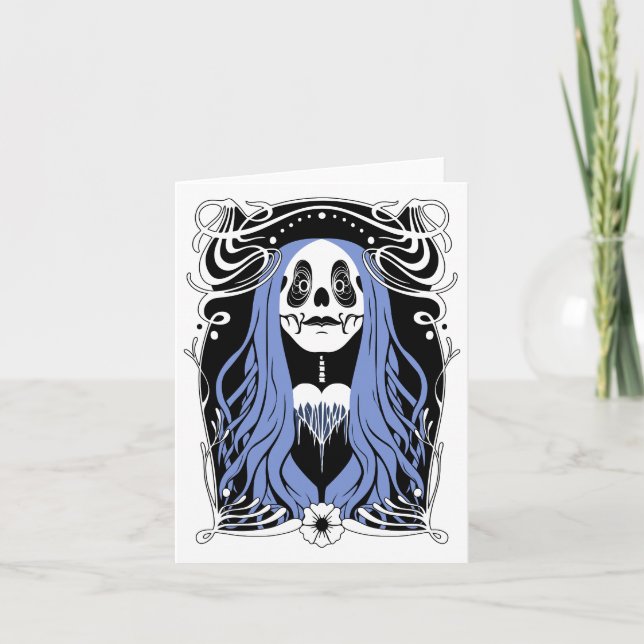 frozen heart thank you card (Front)