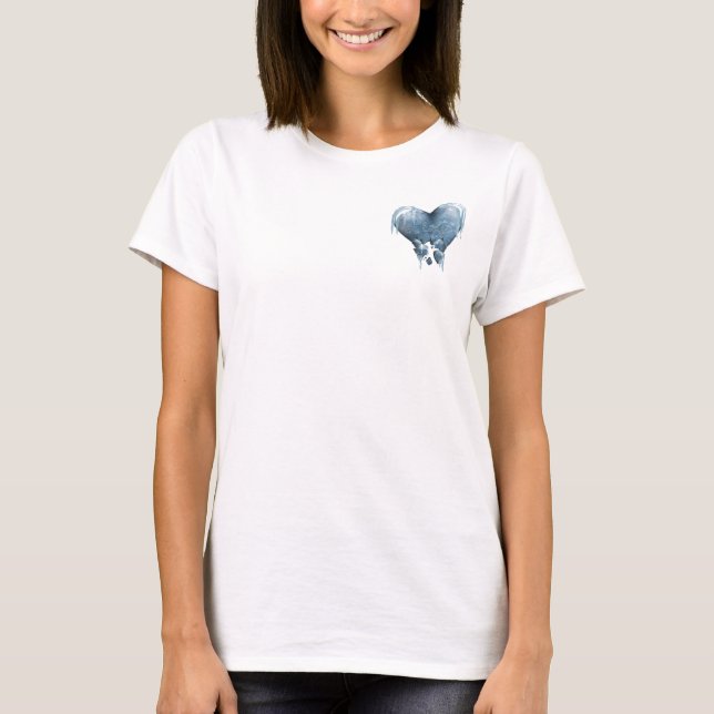 Frozen heart (White) T-Shirt (Front)