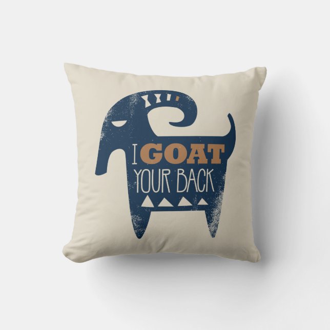 Frozen | I Goat Your Back Throw Pillow (Front)