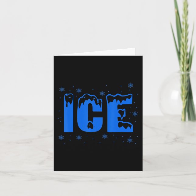 Frozen Ice Bag Fun Halloween Costume  Card (Front)
