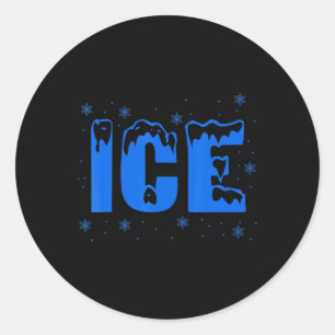 Frozen Ice Bag Fun Halloween Costume Classic Round Sticker
