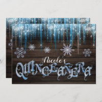 Frozen Icicles Winter Wonderland Quinceañera Party
