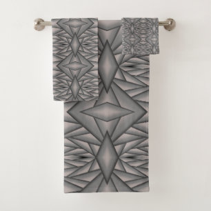 Frozen In Time Abstract Art Bath Towel Set