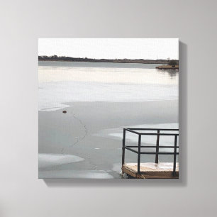 Frozen Lake Canvas Print