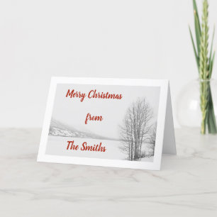 Frozen Lake Christmas Card