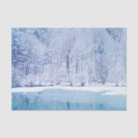 Frozen Lake Christmas Tissue Paper