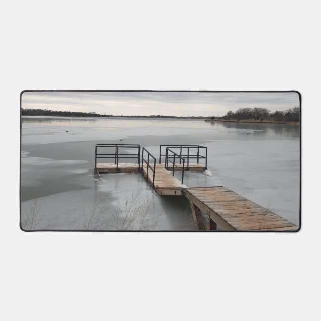 Frozen Lake Desk Mat (Front)