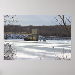 Frozen Lake Galena Poster