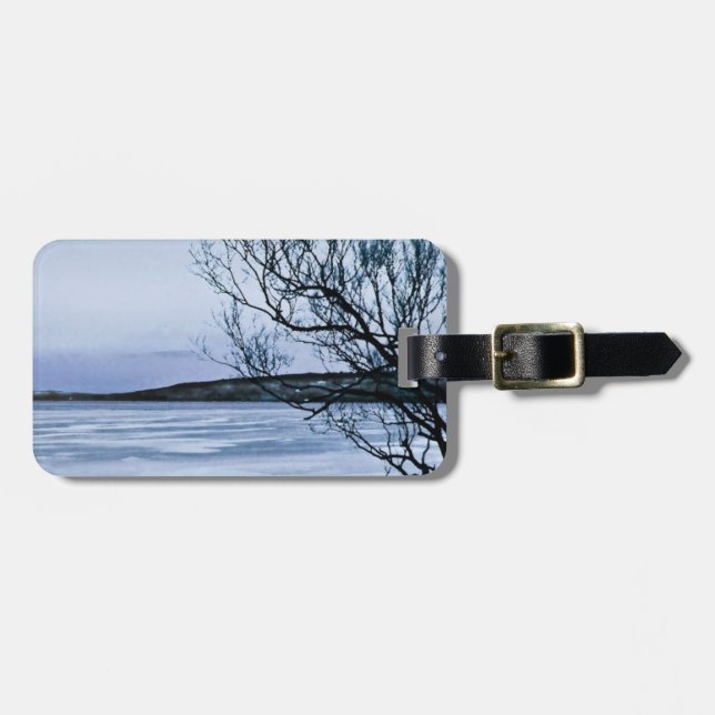 Frozen Lake Luggage Tag (Front Horizontal)