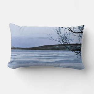 Frozen Lake Lumbar Pillow