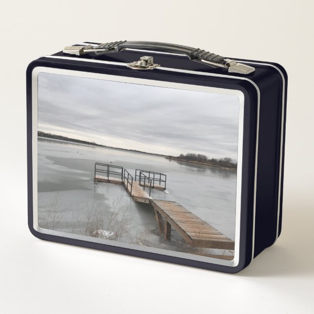 Frozen Lake Metal Lunch Box (Front)