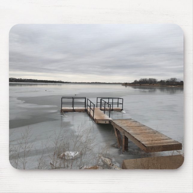 Frozen lake mouse pad (Front)