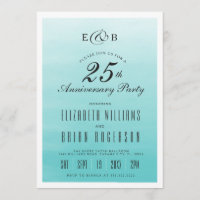 Frozen Lake Ombre | Anniversary Invitation