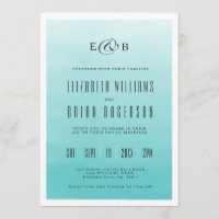 Frozen Lake Ombre | Wedding Invitation