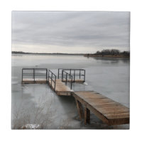 Frozen lake