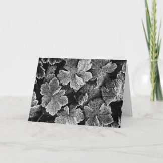 Frozen Leaves Christmas Card