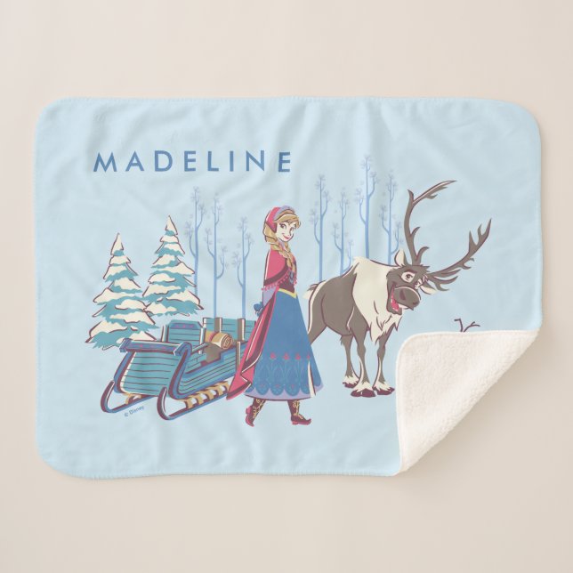 Frozen | Listen to your Heart | Name Sherpa Blanket (Front (Horizontal))