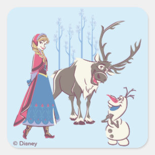 Frozen   Listen to your Heart Square Sticker
