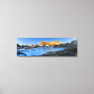 Frozen Minaret Lake Sunrise - Sierra Nevada Canvas Print