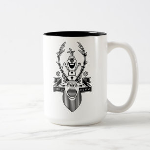 Frozen   Olaf and Sven Two-Tone Coffee Mug