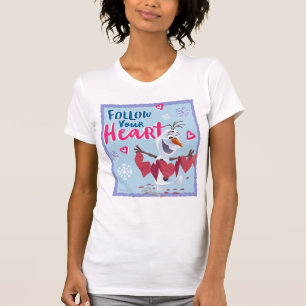 Frozen - Olaf Follow Your Heart Valentine T-Shirt