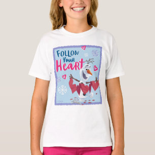 Frozen - Olaf   Follow Your Heart Valentine T-Shirt