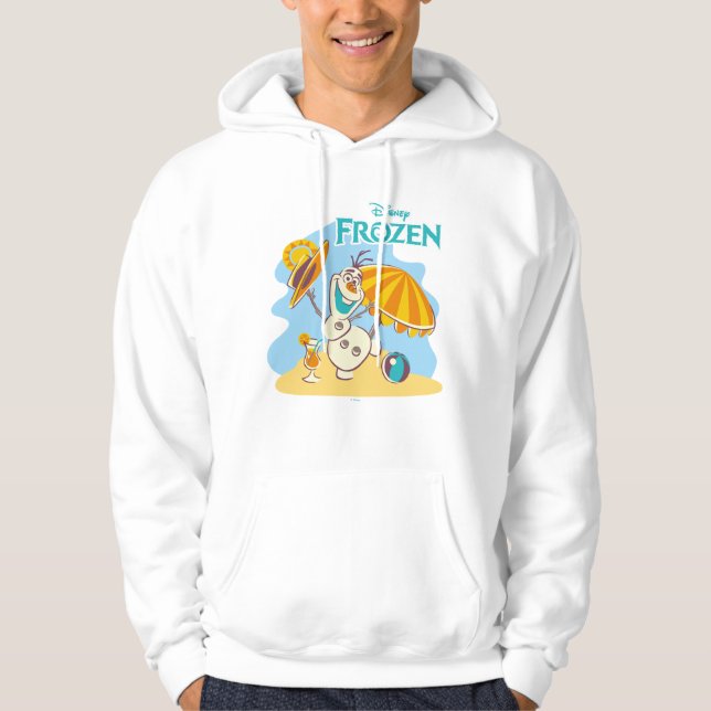 Frozen | Olaf Playing on the Beach Hoodie (Front)