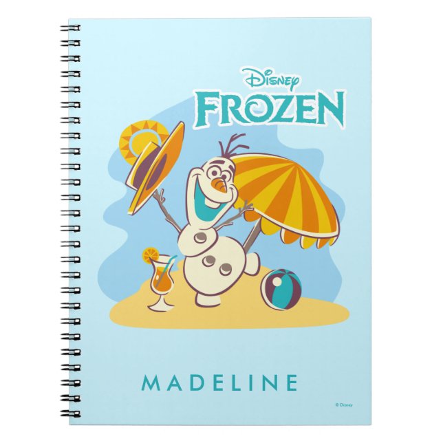Frozen | Olaf Playing on the Beach Notebook (Front)